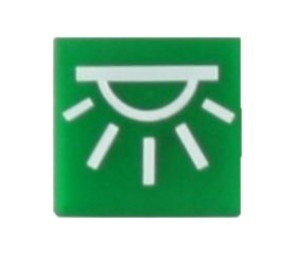 SWF 596641 SWF 596641 Inlegplaatje Binnenverlichting Groen